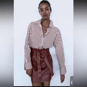 ZARA Faux Leather skirt